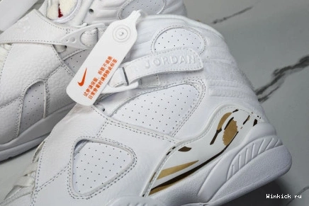 Retro White Jordan 8 OVO 1101